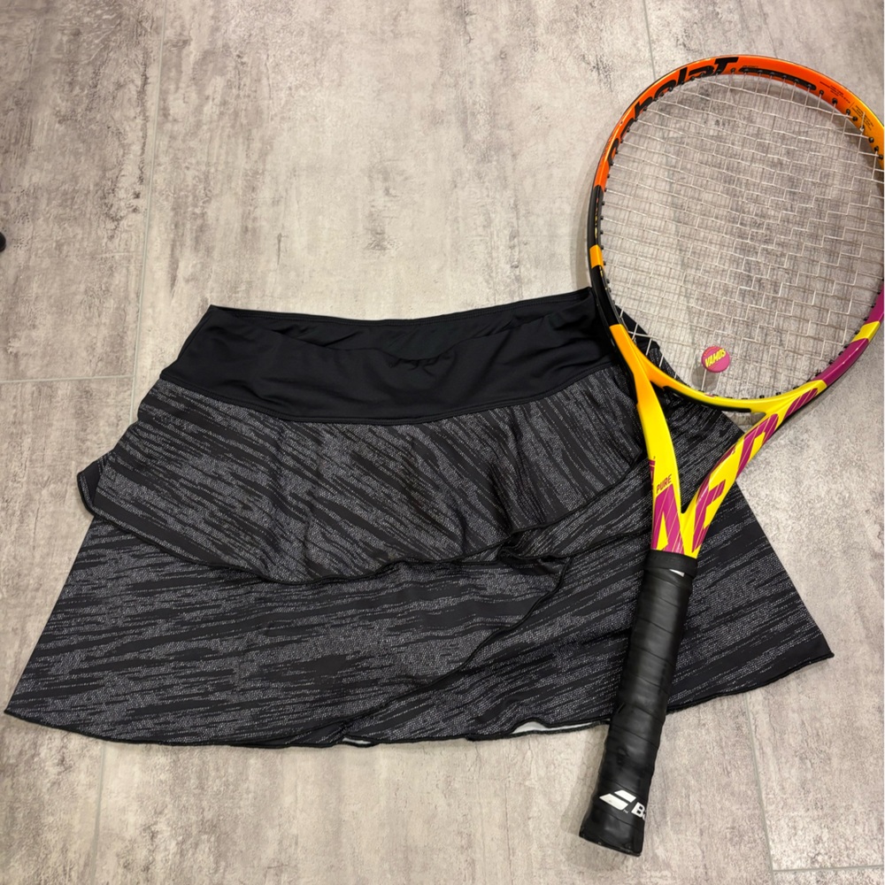 Fila Black and White Patterned Women's Tennis Skirt